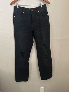 RACHEL Rachel Roy Black Straight Leg Jeans
